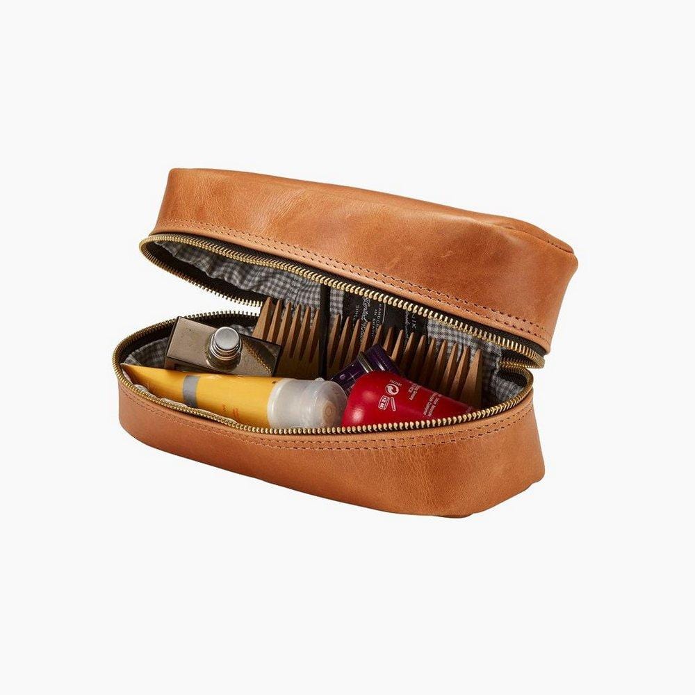 Beatnik & Sons Leather accessories the Old Bull toiletry bag