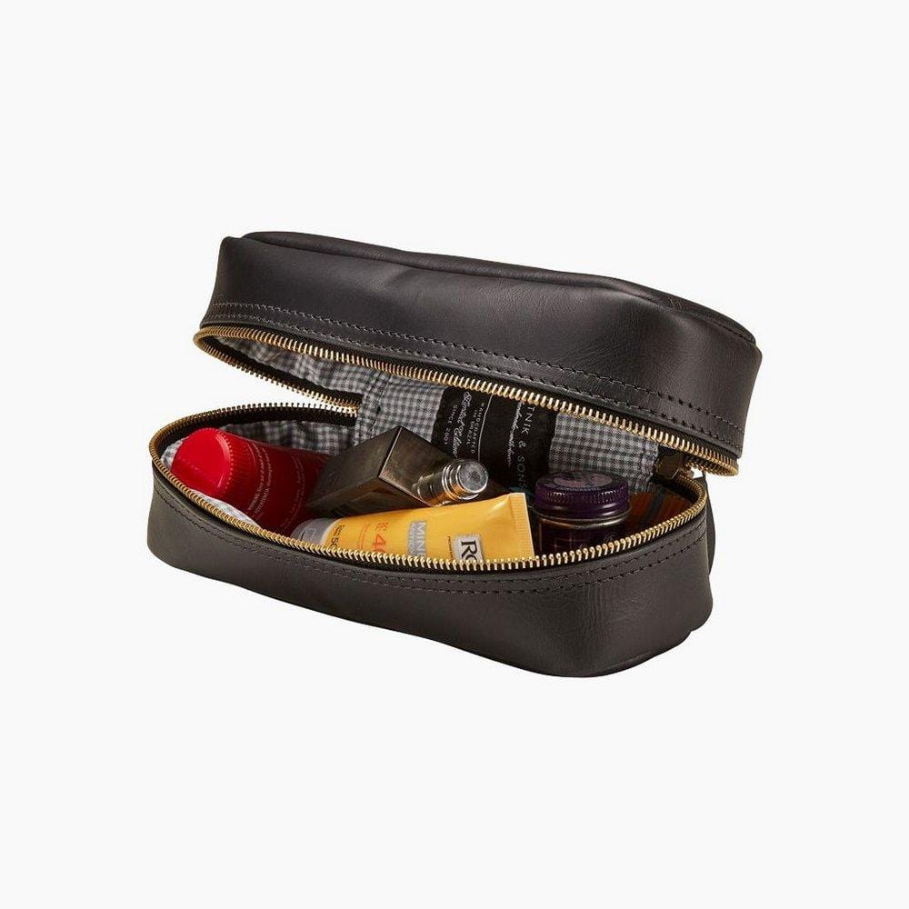 Beatnik & Sons Leather accessories the Old Bull toiletry bag
