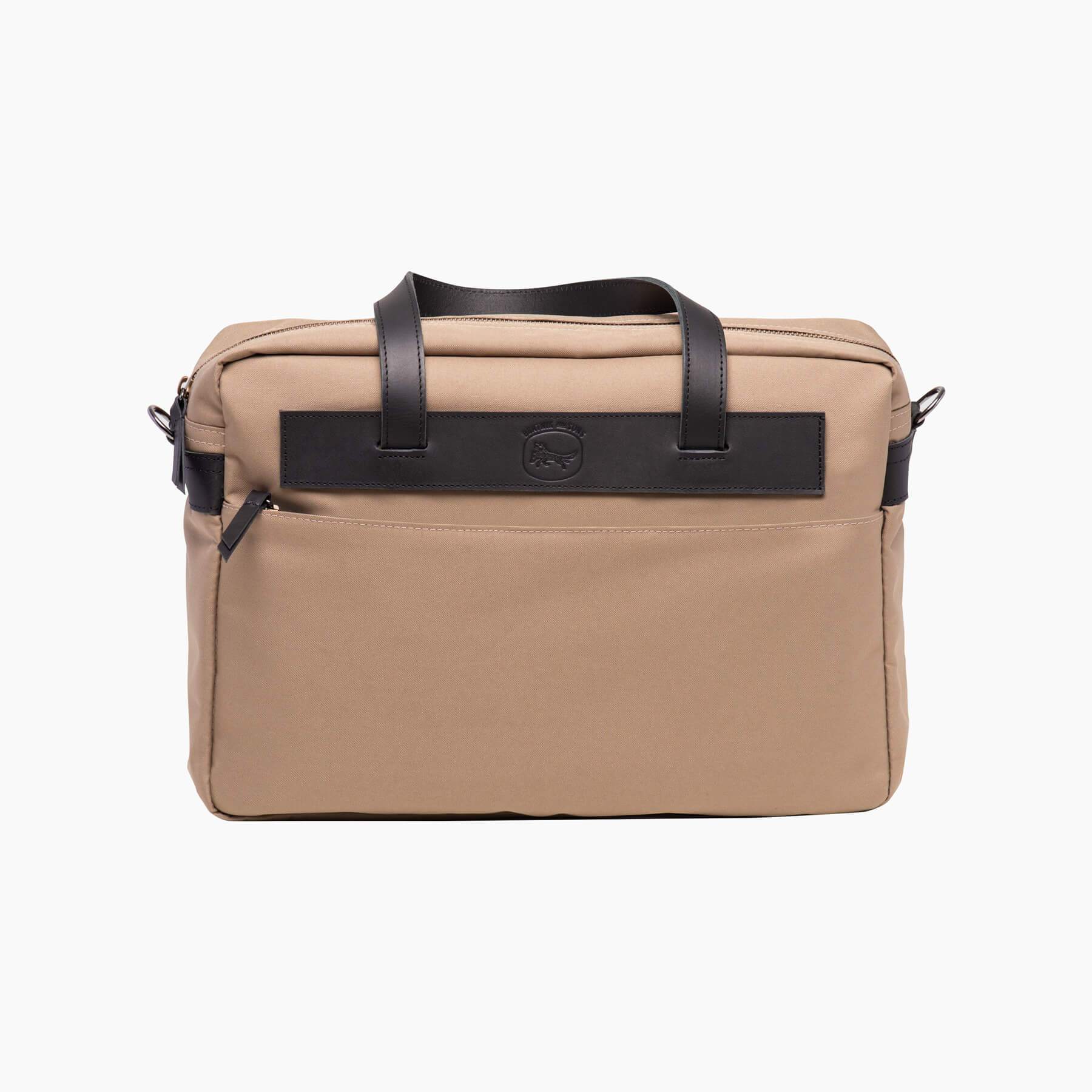 Beatnik & Sons Leather handbags Khaki the Chet briefcase